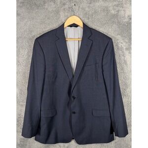 Brooks Brothers Blazer Mens 46R Blue Explorer Regent Fit Wool Blend Stretch